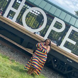 Rainbow maxi dress (two piece) 🌈